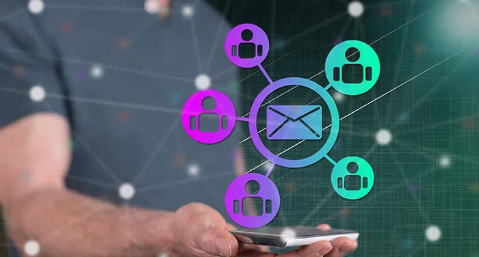 Concept d'email marketing.